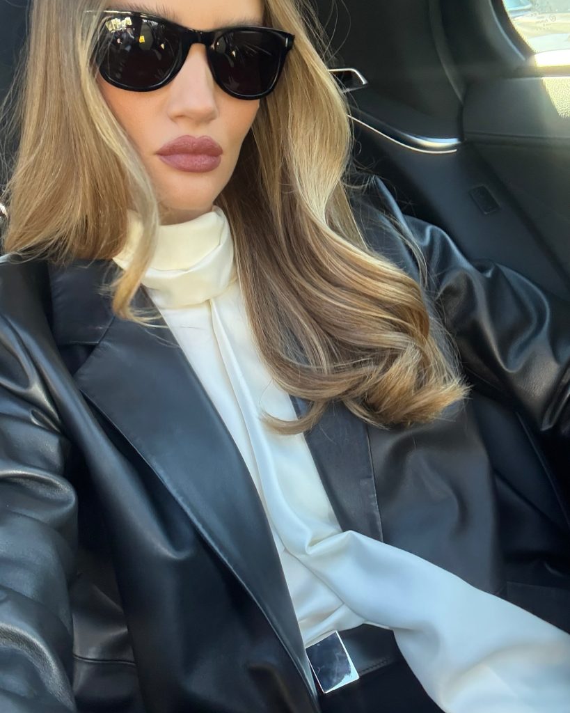 Rosie HW wearing Rohe shirt